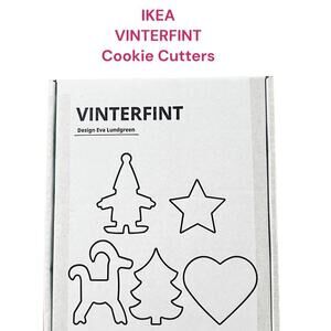 IKEA VINTERFINT 2023 Holiday Pastry Cutter Set of 5 Shapes